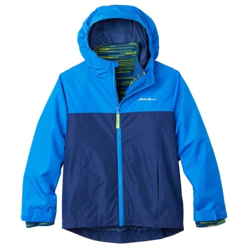 3 in 1 Eddie Bauer Two-Tone Blue Hooded Jacket Size XS 5-6